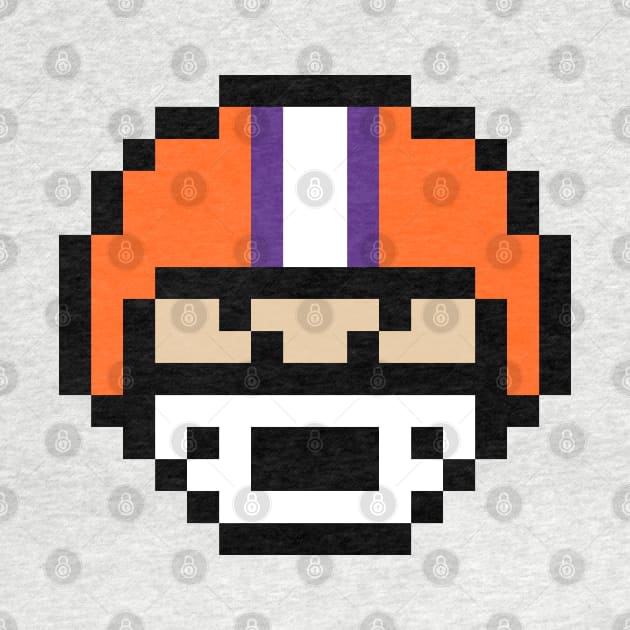 8-Bit Helmet - Clemson by The Pixel League